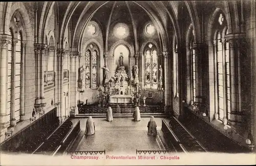 Ak Champrosay Essonne, Préventorium Minoret, Chapelle