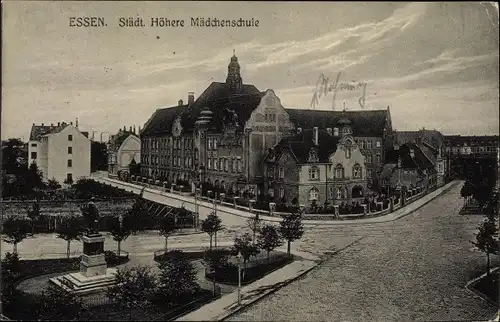 Ak Essen im Ruhrgebiet, Städtische Höhere Mädchenschule