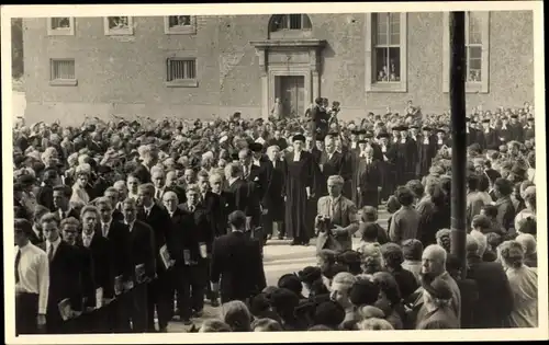 Foto Ak Erfurt in Thüringen, Festlichkeiten, Studenten, Geistliche