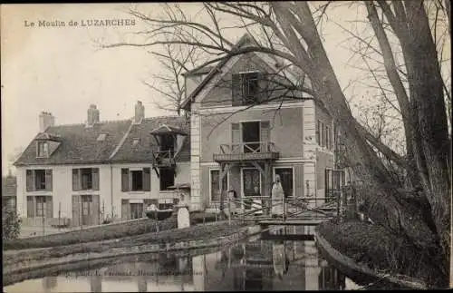 Ak Luzarches Val-de-Oise, Le Moulin