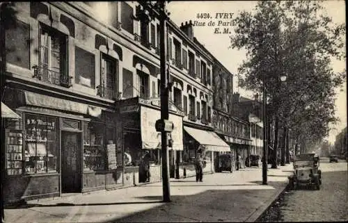 Ak Ivry sur Seine Val de Marne, Rue de Paris