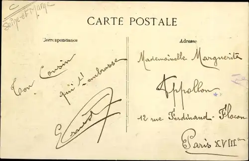 Ak Melun Seine et Marne, Vue générale, Quincaillerie