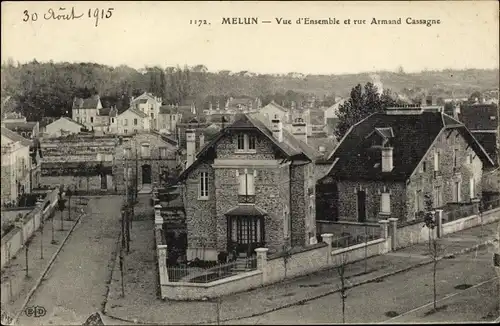 Ak Melun Seine et Marne, Rue Armand Cassagne