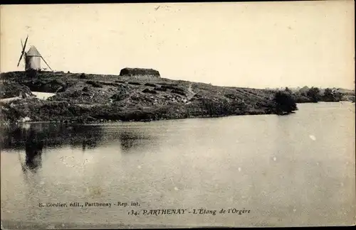 Ak Parthenay Deux Sevres, Etang de l'Orgere, Moulin