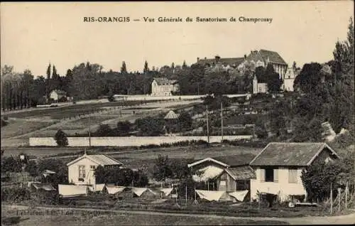 Ak Ris Orangis Essonne, Vue générale du Sanatorium de Champrosay