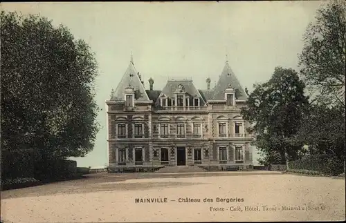 Ak Mainville Essonne, Vue du Château des Bergeries