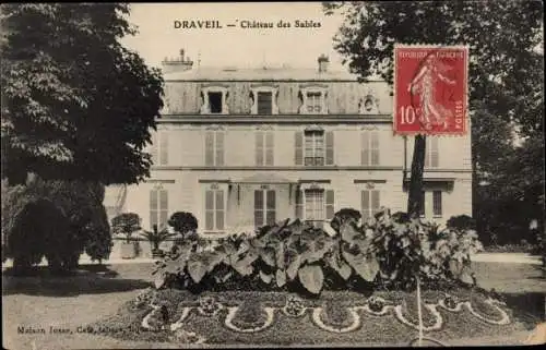 Ak Draveil Essonne, Vue du Château des Sables