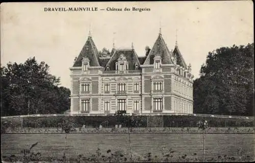 Ak Draveil Mainville Essonne, Vue du Château des Bergeries