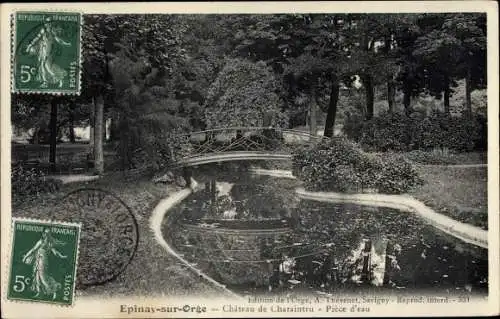 Ak Epinay sur Orge Essonne, Vue du Château de Charaintru