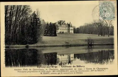 Ak Epinay sur Orge Essonne, Vue du Château de Sillery