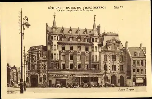 Ak Béthune Pas de Calais, Hotel du Vieux Beffroi