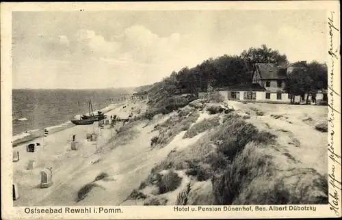 Ak Rewal Rewahl Pommern, Hotel und Pension Dünenhof