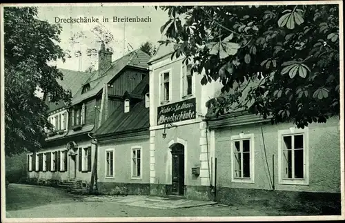 Ak Potůčky Breitenbach Reg. Karlsbad, Dreckschänke, Hahn's Gasthaus
