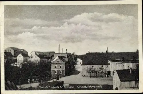 Ak Ottendorf-Okrilla in Sachsen, Königsbrücker Straße, Gasthof zum Hirsch