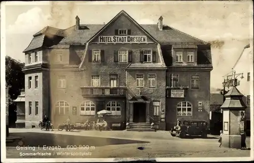 Ak Geising Altenberg Erzgebirge, Hotel Stadt Dresden