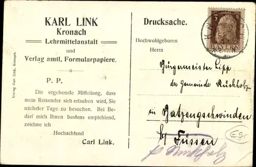 Ak Kronach im Frankenwald Bayern, Festungspartie mit Eingang