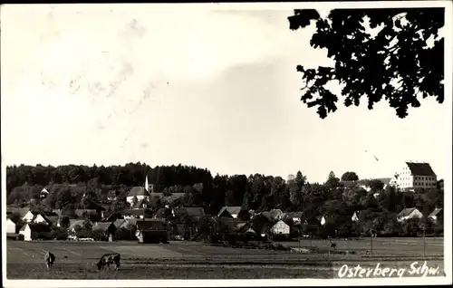 Foto Ak Osterberg Schwaben, Panorama vom Ort