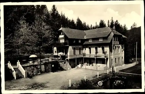 Ak Bärenburg Altenberg im Erzgebirge, Hotel Schäfermühle