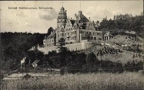 Ak Schwebda Meinhard im Werra Meißner Kreis, Schloss Wolfsbrunnen