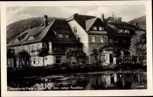 Ak Ilsenburg am Nordharz, Hotel zu den roten Forellen