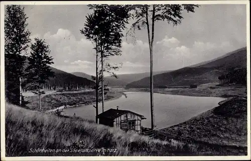 Ak Osterode in Niedersachsen, Schönheiten an der Sösetalsperre im Harz