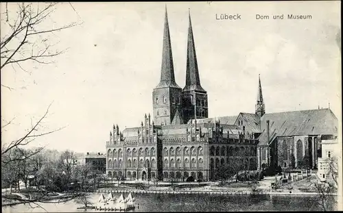 Ak Lübeck in Schleswig Holstein, Dom und Museum