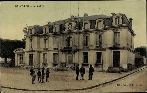 Ak Saint Leu Val-de-Oise, La Mairie