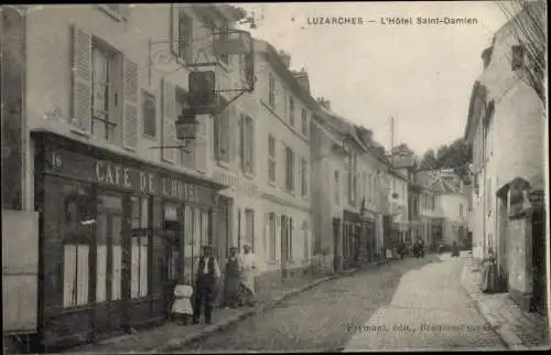 Ak Luzarches Val-de-Oise, L'Hôtel Saint Damien