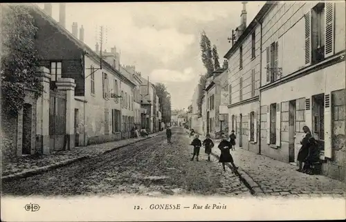 Ak Gonesse Val-de-Oise, Rue de Paris