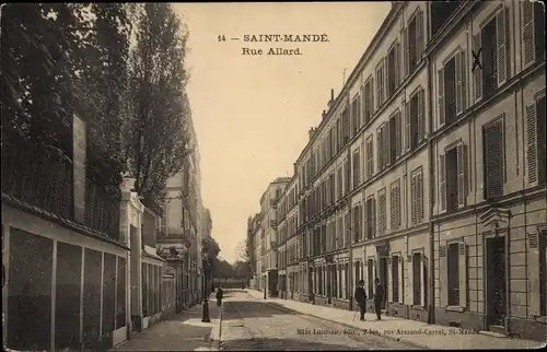 Ak Saint Mandé Val-de-Marne, Rue Allard