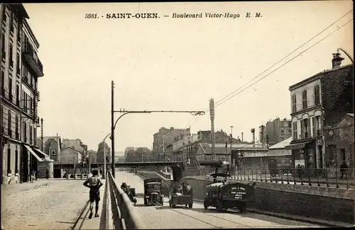 Ak Saint Ouen Seine-Saint-Denis, Boulevard Victor Hugo