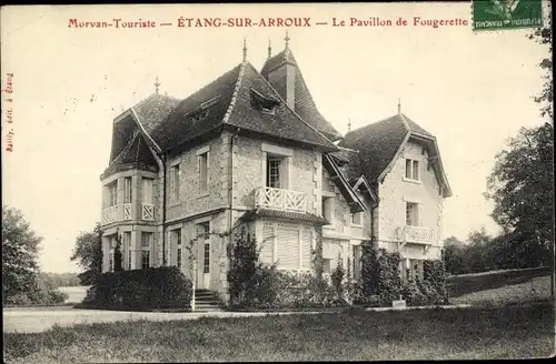 Ak Étang sur Arroux Saône-et-Loire, Le Pavillon de Fougerette