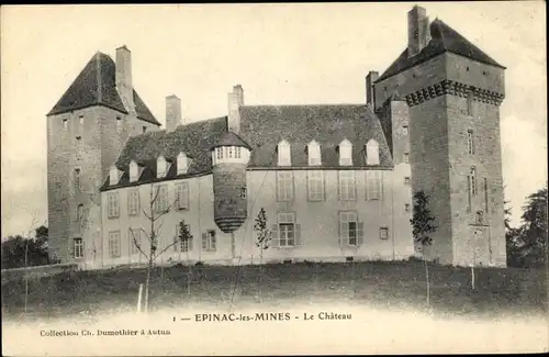 Ak Epinac les Mines Saône-et-Loire, Le Château