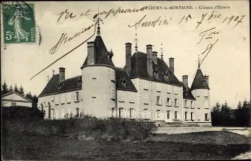 Ak Fleury la Montagne Saône-et-Loire, Château d'Ecreux