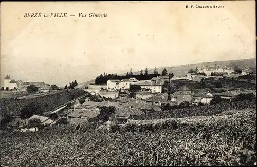 Ak Berze la Ville Saône-et-Loire, Vue générale