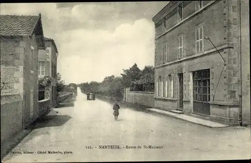 Ak Nanteuil Deux Sevres, Route de St. Maixent