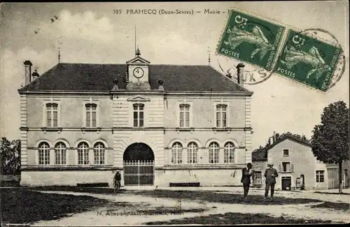 Ak Prahecq Deux Sevres, Mairie