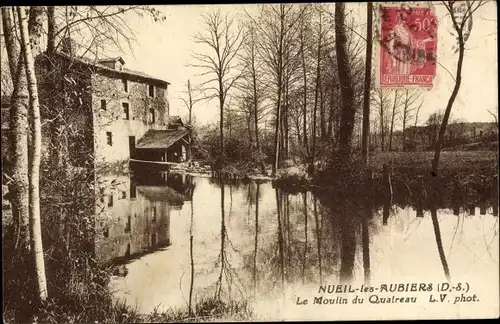 Ak Nueil les Aubiers Deux Sevres, Le Moulin du Quatreau