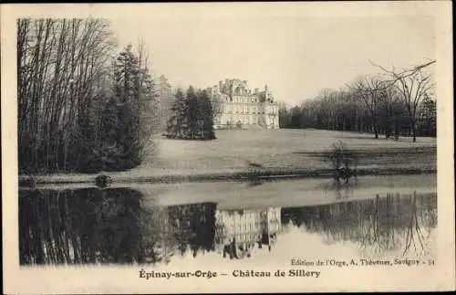 Ak Epinay sur Orge Essonne, Vue du Château de Sillery