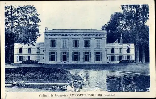 Ak Evry Petit Bourg Essonne, Vue du Château de Beauvoir