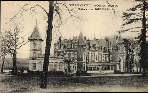 Ak Evry Petit Bourg Essonne, Vue du Château des Tourelles