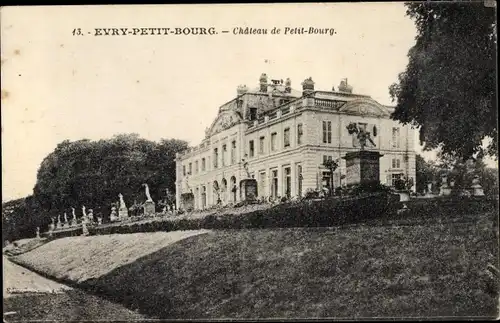 Ak Evry Petit Bourg Essonne, Vue du Château