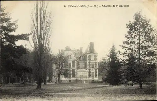 Ak Marcoussi Essonne, Vue du Château