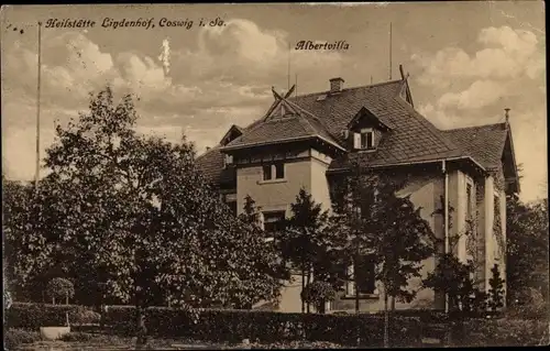 Ak Coswig in Sachsen, Heilstätte Lindenhof, Albertvilla