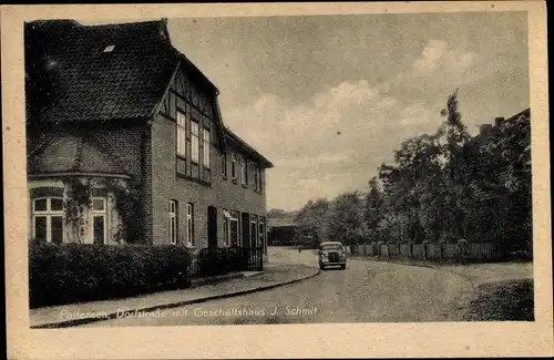 Ak Pattensen in Niedersachsen, Dorfstraße mit Geschäftsthaus J. Schmidt