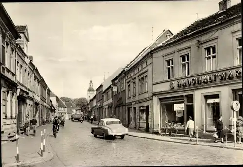 Ak Genthin am Elbe Havel Kanal, Ernst Thälmann Straße