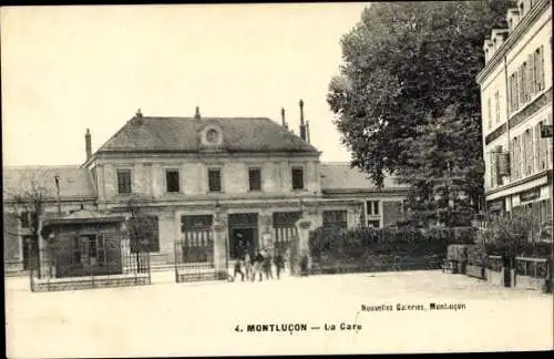 Ak Montlucon Allier, La Gare