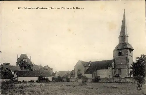 Ak Menetou Couture Cher, L'Église et le Donjon