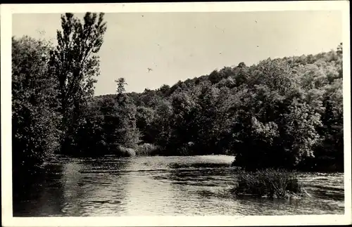 Ak Freteval Loir et Cher, Le Loir au déversoir