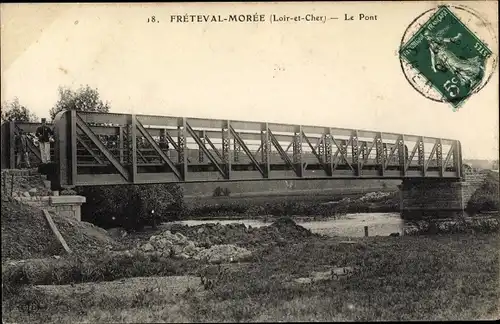 Ak Fretaval Morée Loir et Cher, Le Pont